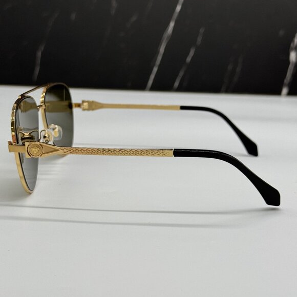 NEW VERSACE VE2283 1002/7I GOLD AVIATOR SUNGLASSES VERSACE VE2283 10027I - Picture 6 of 11